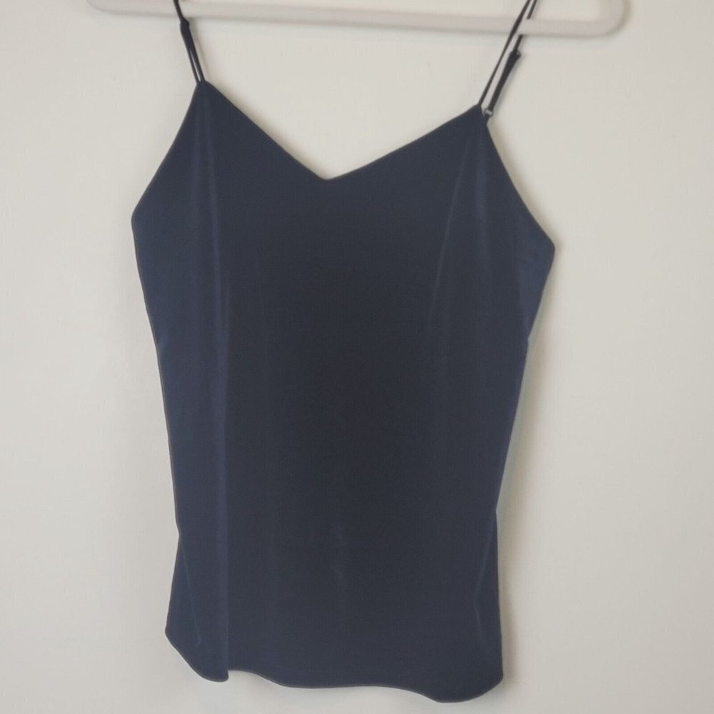 A New Day Black Velour Tank Top Size XS